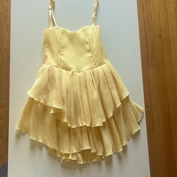 FABULOUS OW CRUSH DRESS IN YELLOW - Picture 6 of 6